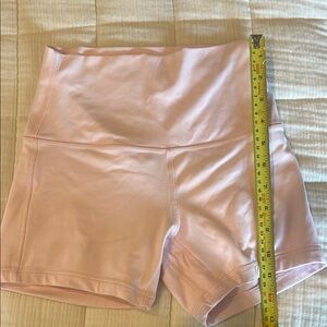 Lululemon Athletica Pink Bike Shorts High-Waisted